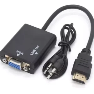 Cable Convertidor HDMI A VGA Con Audio